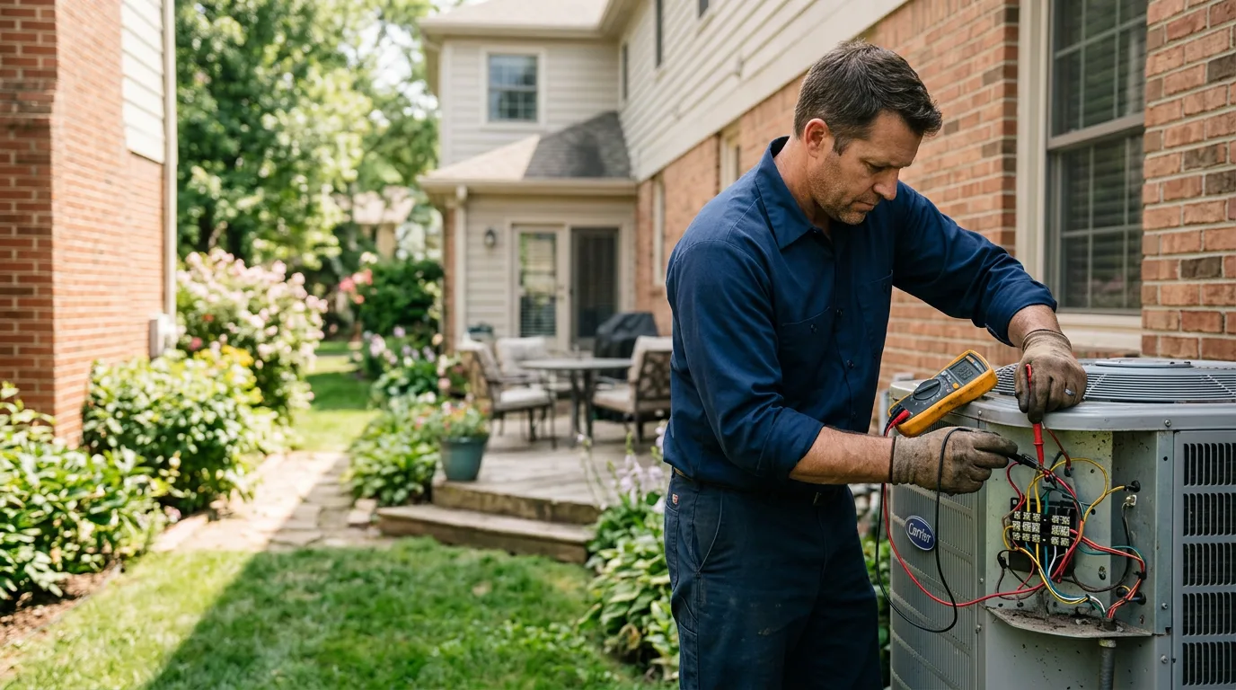 HVAC technician working near Latham, MO